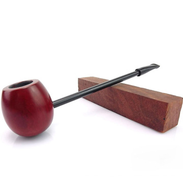 Straight Shank Tobacco Pipe Cigarette Holder Red Sandalwood Smoking Pipe